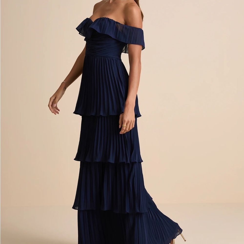 XxxL Lulus brand NEW formal navy blue dress